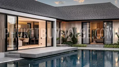 CHE22088: Wood and Marble: Elegant and Laconic Minimalist Style 4-Bedroom Villa in Choeng Thale. Photo #14