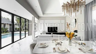 CHE22088: Wood and Marble: Elegant and Laconic Minimalist Style 4-Bedroom Villa in Choeng Thale. Photo #27