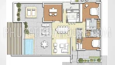 LAY6787: Boutique Low-Density Condominiums Near Layan Beach With Large Layouts and Resort Facilities. Photo #2