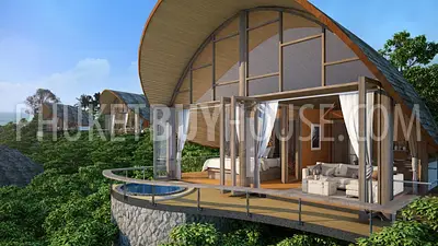 PAT6820: Partial Sea View Cottage With Private Jacuzzi in Patong. Photo #3