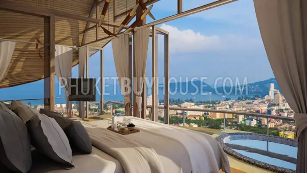PAT6820: Partial Sea View Cottage With Private Jacuzzi in Patong. Фото #4