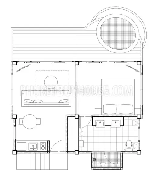 PAT6820: Partial Sea View Cottage With Private Jacuzzi in Patong. Фото #9