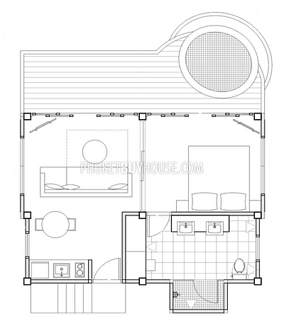 PAT6820: Partial Sea View Cottage With Private Jacuzzi in Patong. Фото #9