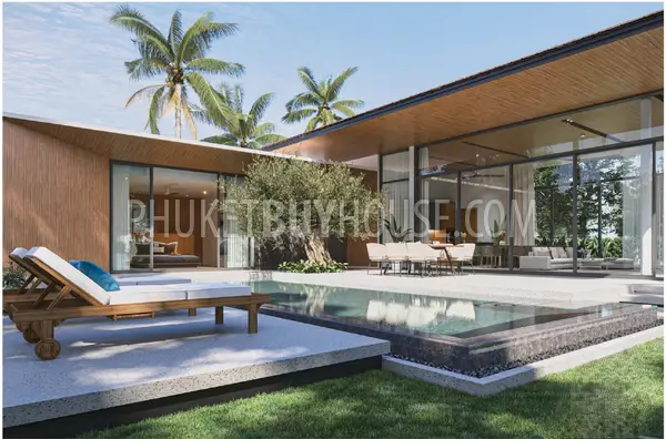 TAL22204: Zen-Style 3 Bedroom Villas from a Known Developer in Thalang, Phuket For Sale. Photo #1
