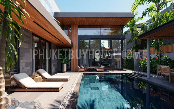 CHE22189: Modern Elegance and Eco-Luxury: Discover Villa with Office Room and Pool in Choeng Thale. 照片 #2