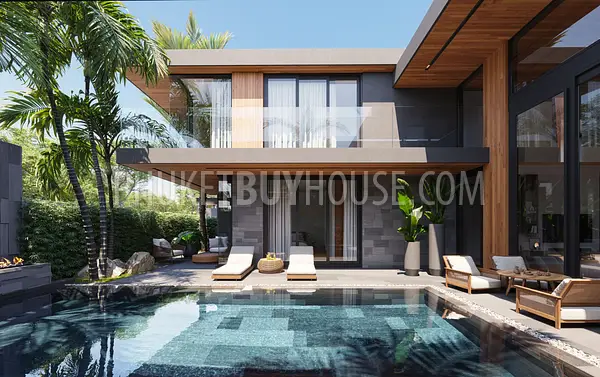 CHE22189: Modern Elegance and Eco-Luxury: Discover Villa with Office Room and Pool in Choeng Thale. 照片 #4