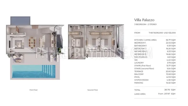 BAN22024: Contemporary 3 Bedroom Villa For Sale in Bang Tao. Fotoğraf #13