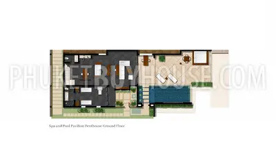 LAY22222: Opulent Pool Penthouse with 2 Bedrooms in Layan, Phuket. Photo #43