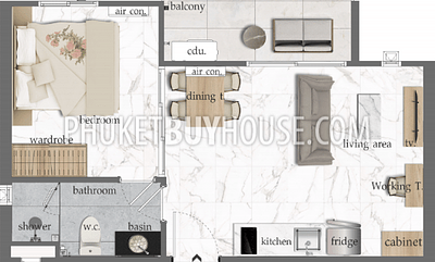 RAW6869: Apartment 35 sq.m. in the Rawai area. Photo #1