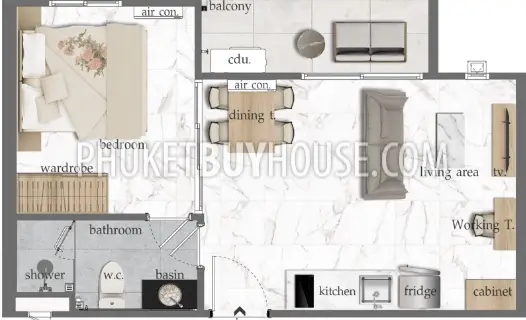 RAW6869: Apartment 35 sq.m. in the Rawai area. Photo #2
