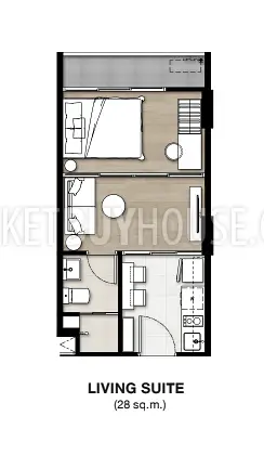 KTH22226: Budget Friendly One Bedroom Flat: Discover Luxury Living in Kathu, Phuket. Photo #20