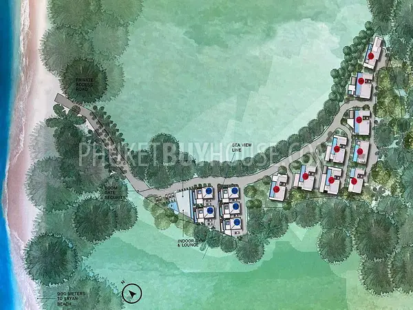 LAY6885: Luxury Villa with Sea View on Layan Beach. Photo #12