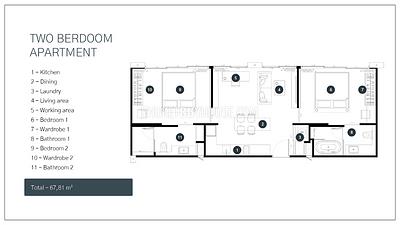 RAW6888: 2 bedroom apartment in Rawai. Photo #19