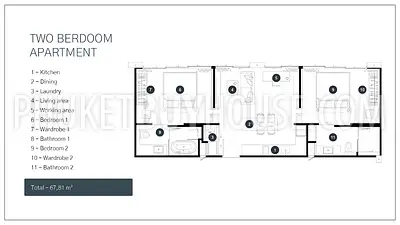 RAW6888: 2 bedroom apartment in Rawai. Photo #3