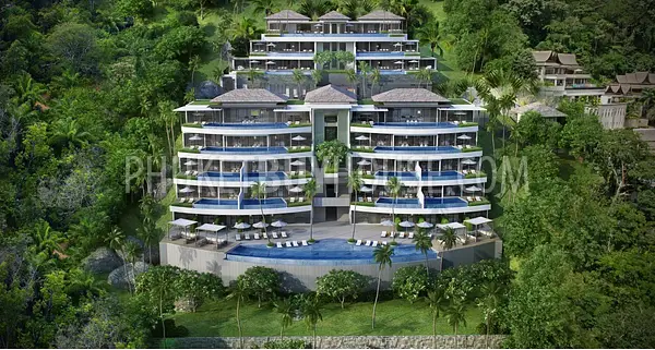 SUR6892: Apartment with Pool and Sea View in Surin beach. Photo #3