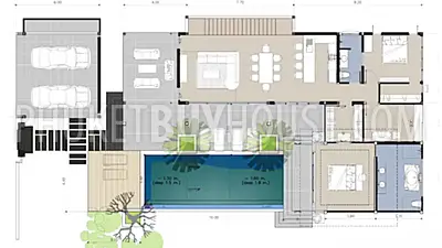 RAW7199: Four Bedroom Private Pool Villa in Rawai. Photo #7