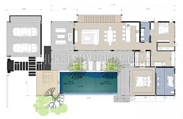 RAW7199: Four Bedroom Private Pool Villa in Rawai. Photo #7