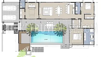 RAW7198: Tropical Four Bedroom Villa in Rawai. Photo #3