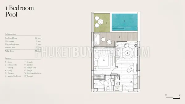 BAN22228: Seaside One Bedroom Condo: Your Chic Oasis near Bang Tao Beach. 照片 #3