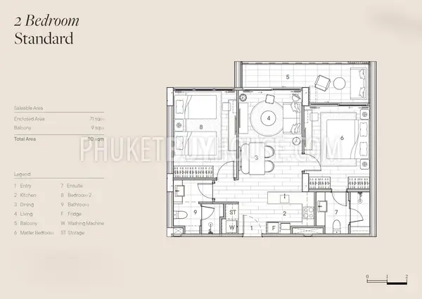 BAN22229: Seaside Two Bedroom Condo: Your Chic Oasis near Bang Tao Beach. 照片 #14
