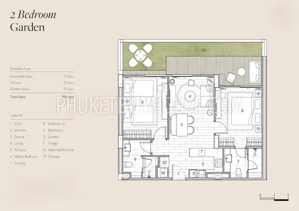 BAN22229: Seaside Two Bedroom Condo: Your Chic Oasis near Bang Tao Beach. 照片 #15