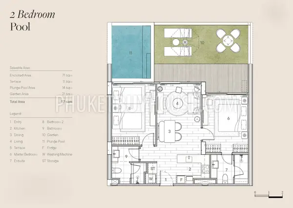 BAN22229: Seaside Two Bedroom Condo: Your Chic Oasis near Bang Tao Beach. 照片 #17