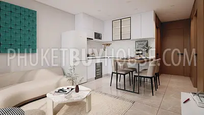 CHA22254: Two Bedroom Apartment with Unique Atmosphere in New Condo in Chalong for Sale. Photo #4