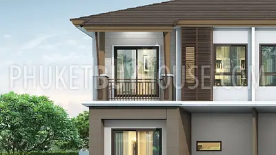 CHA22267: Bali-Inspired Two-Story Townhome Near King Power Phuket, Chalong. Photo #1