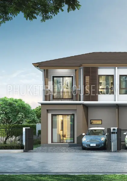 CHA22267: Bali-Inspired Two-Story Townhome Near King Power Phuket, Chalong. Photo #1
