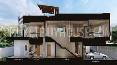 KTH22270: Enjoy Beautiful Mountain Views in This 4 Bedroom Villa for Sale in Kathu. Photo #3