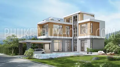 CHA22271: Modern Three-Storey Pool Villa with Sky Deck for Sale in Chalong. Photo #1