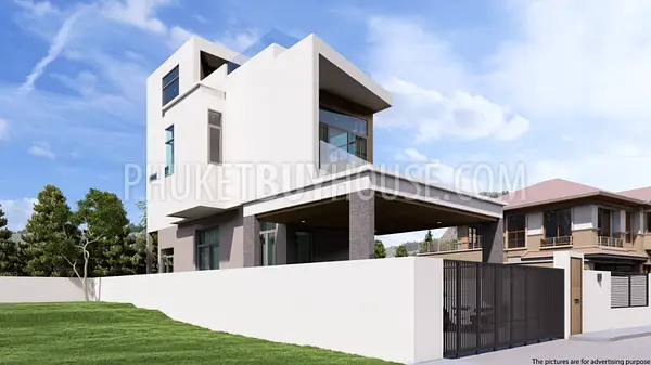 CHA22271: Modern Three-Storey Pool Villa with Sky Deck for Sale in Chalong. Photo #14