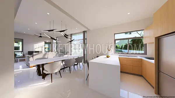 CHA22271: Modern Three-Storey Pool Villa with Sky Deck for Sale in Chalong. Photo #4