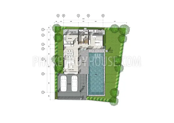 CHA22271: Modern Three-Storey Pool Villa with Sky Deck for Sale in Chalong. Photo #7