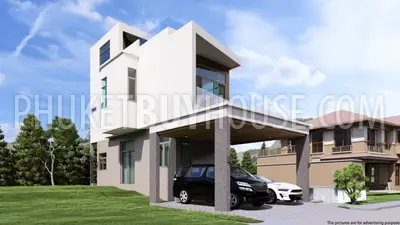 CHA22271: Modern Three-Storey Pool Villa with Sky Deck for Sale in Chalong. Photo #24
