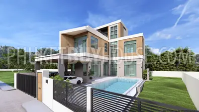CHA22271: Modern Three-Storey Pool Villa with Sky Deck for Sale in Chalong. Photo #30