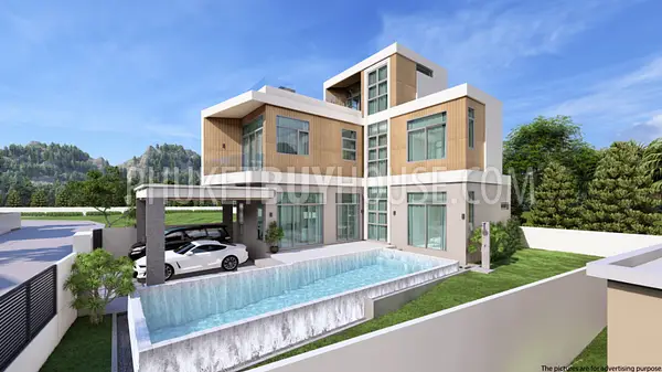 CHA22271: Modern Three-Storey Pool Villa with Sky Deck for Sale in Chalong. Photo #31