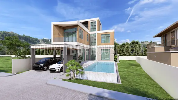 CHA22271: Modern Three-Storey Pool Villa with Sky Deck for Sale in Chalong. Photo #38