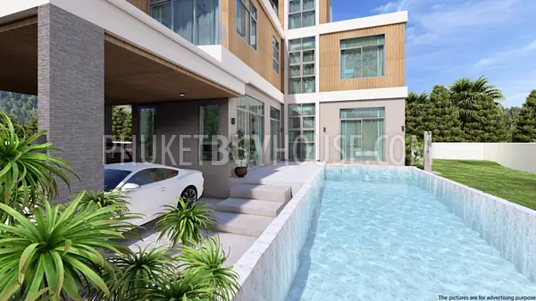 CHA22271: Modern Three-Storey Pool Villa with Sky Deck for Sale in Chalong. Photo #42