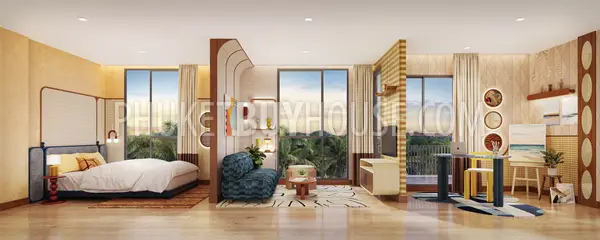PHU22237: Cozy Studio with Stunning Mountain View in Phuket Town. Fotoğraf #6