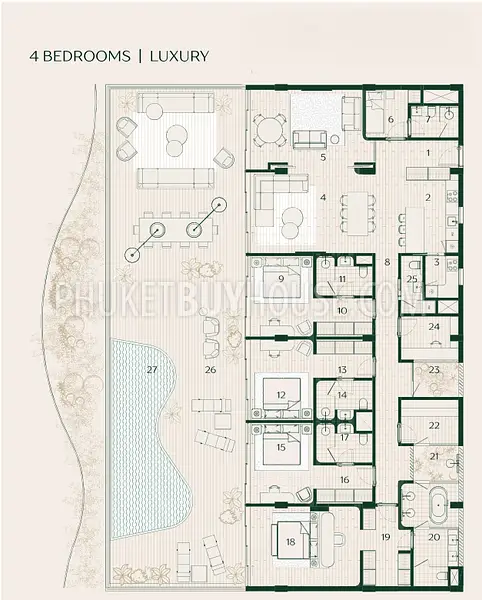 LAY22053: Layan's Self-Sufficient Mini-City: Four Bedroom Luxury Apartment For Sale. Photo #2