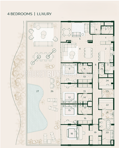 LAY22053: Layan's Self-Sufficient Mini-City: Four Bedroom Luxury Apartment For Sale. 照片 #5