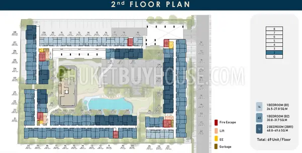 PHU22242: Modern Living in the Heart of Historic Phuket with One Bedroom Apartments. Fotoğraf #6